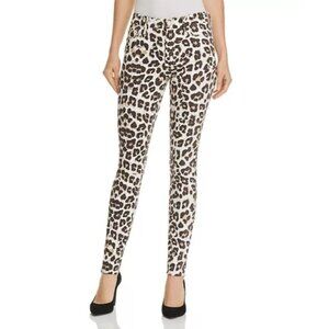 Mother High Waist Looker Ankle Fray Jeans Womens Size 25 Touch of The Tiger Boho